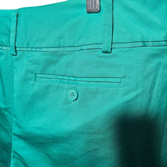 7th Avenue Design Studio Womens Green Cotton Blend Shorts Size 8 - Picture 6 of 6